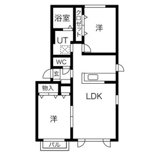 アーバンエスポワール【101号室】の間取り
