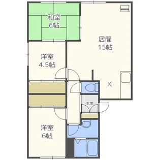 グランドハイツ【101号室】の間取り