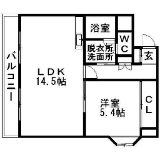 コーポN3【202号室】の間取り