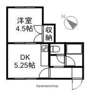 エスポワール東札幌【201号室】の間取り
