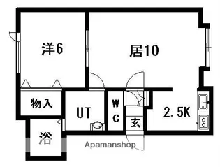 日勝ハウス【105号室】の間取り