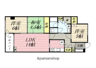 北苑マンション【702号室】の間取り