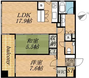 SーFORT中島公園【9階】の間取り