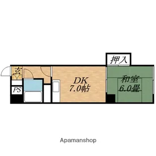 ファッションコーポラス【2階】の間取り