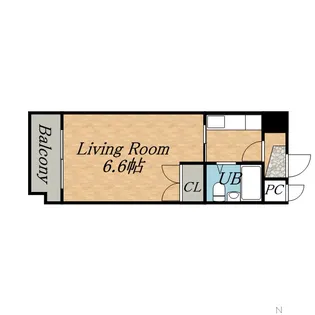 あおばビルN25【604号室】の間取り