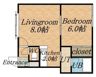 シルクノース30【201号室】の間取り