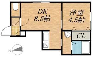 パークヒルズ中島公園【201号室】の間取り