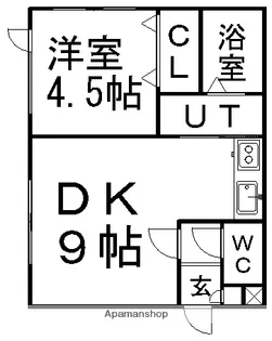 VILLAもいわ(ヴィラもいわ)【103号室】の間取り