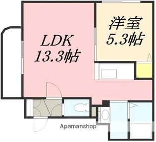 1LDKの間取り画像