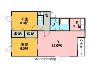 ソレイユ【2階】の間取り