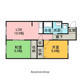 αNEXT102【2階】の間取り