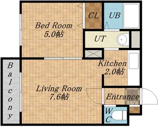 プロムナードコート麻生【2階】の間取り