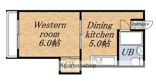 プラザハイツ24【4階】の間取り