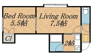 K’S APⅡ【203号室】の間取り