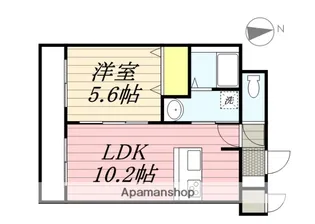VEINT CUATRO【202号室】の間取り