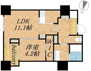 プライムメゾン南2条【14階】の間取り