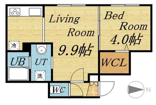 PositanoW18【3階】の間取り