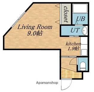 エヴァンスコート南1条【4階】の間取り