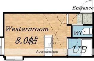 ツインコートB【203号室】の間取り