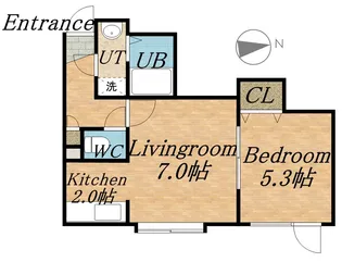 フェアリー【105号室】の間取り