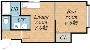 ヒューマンN34【2階】の間取り