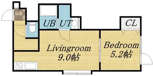 WISH【101号室】の間取り