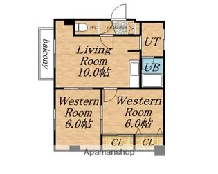 サンシャイン20・3【202号室】の間取り