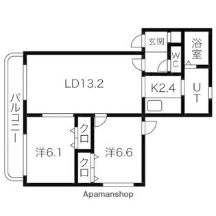 ヤマネBLD【4階】の間取り