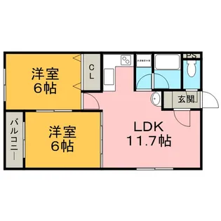 プリンス札幌【2階】の間取り