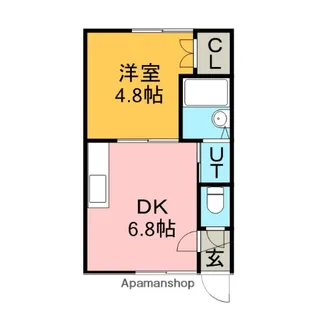 ルーベデンス寺田【203号室】の間取り