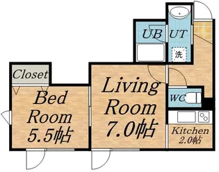 パームハイツ【202号室】の間取り