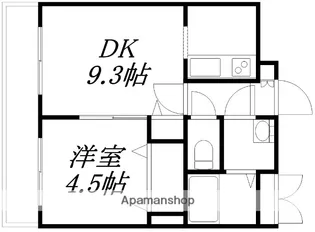 エミュー麻生【9階】の間取り