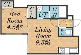 エンジェル【401号室】の間取り