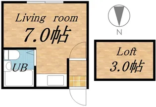 アメニティハウス【210号室】の間取り