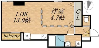 札幌中央レジデンス【705号室】の間取り