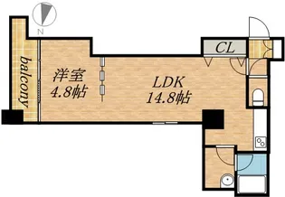 札幌中央レジデンス【1206号室】の間取り