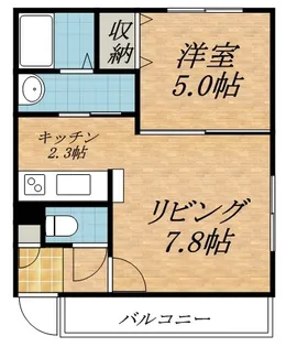 リーノ【402号室】の間取り