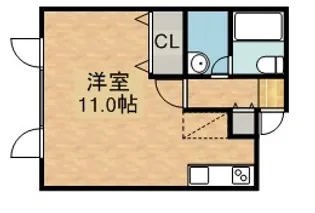 コートインディゴ【101号室】の間取り