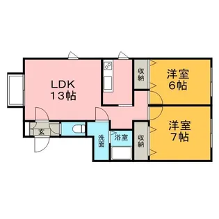 オーガストⅠ【2階】の間取り