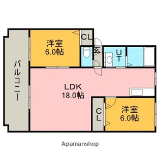 パークハイツG【302号室】の間取り