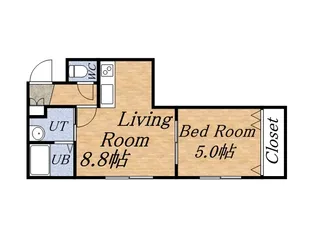 グランドソレイユ【302号室】の間取り