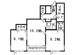 クレマチス6【202号室】の間取り
