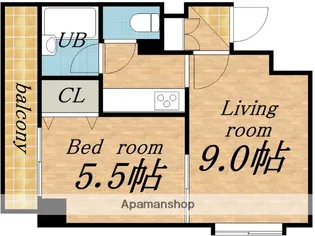 メープル北27条【11階】の間取り