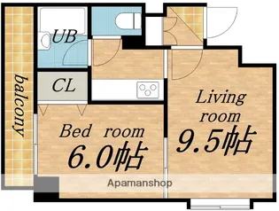 メープル北27条【2階】の間取り