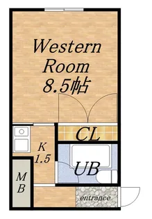 キャッスル17【6階】の間取り