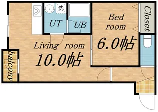 エムズ北24条【303号室】の間取り
