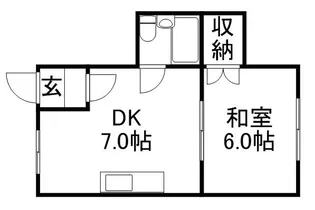 コーポ西村【2階】の間取り