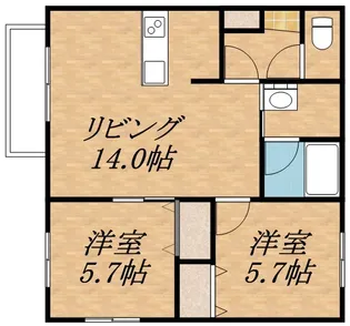 グラードエルヴィータ円山【4階】の間取り
