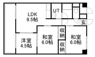 エクセル恵友【4階】の間取り