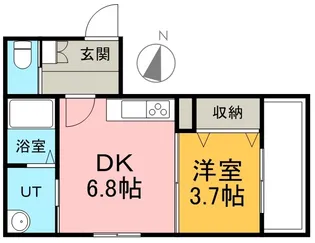 グランコンフォート札幌【1階】の間取り